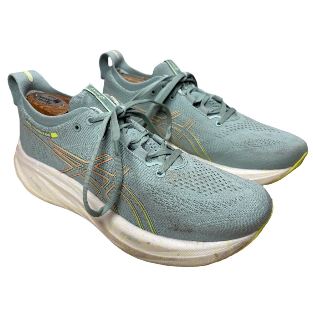 ASICS Gel-Nimbus 26 Mint Running Shoes Women’s 8.5 PureGEL Cushion